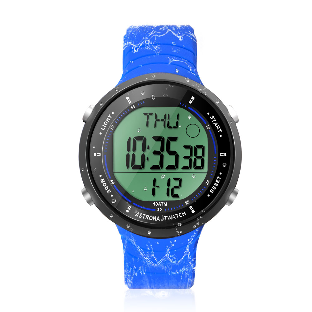 10 ATM Water Resistant Sports Watch for Swimming and Diving, with Functions of Stopwatch ...